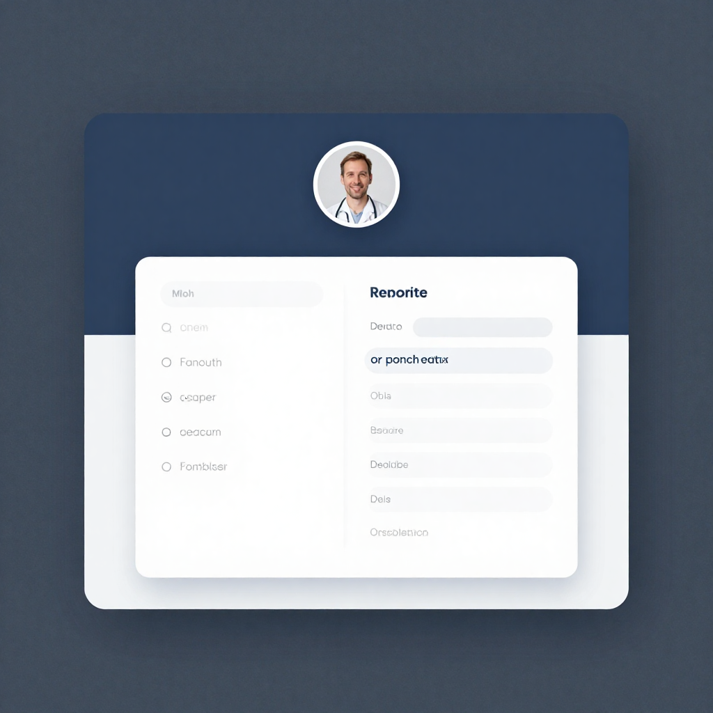 Healthcare patient portal interface design